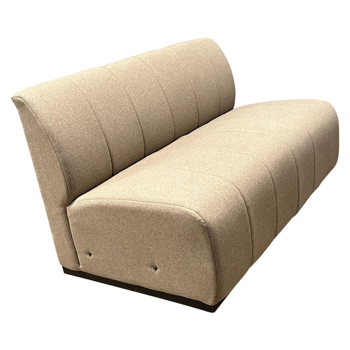 National Swift Armless 2 Seat Lounge Chair, Balsa - Preowned