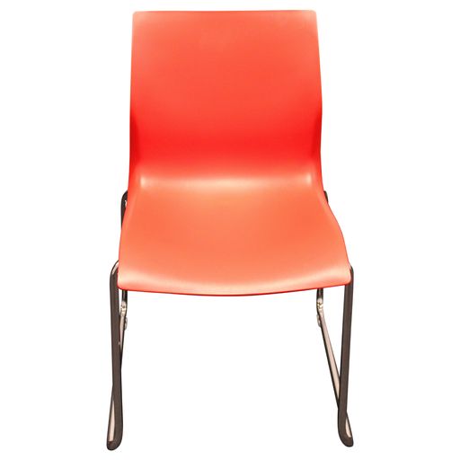 Teknion NAMI Sled Base Cafe Chair, Red - Preowned