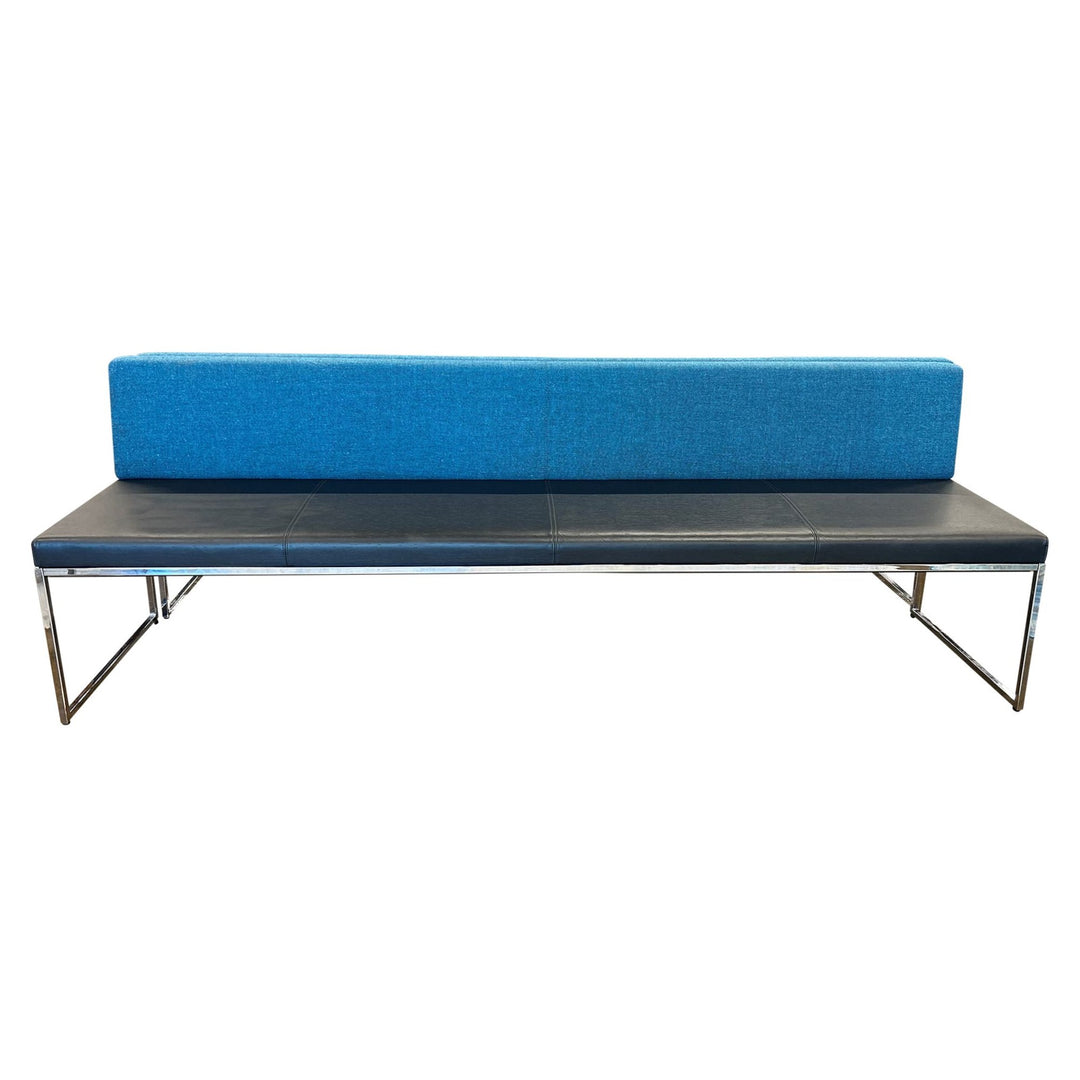 Davis 90" Modo Lounge Chair, Blue Muse - Preowned