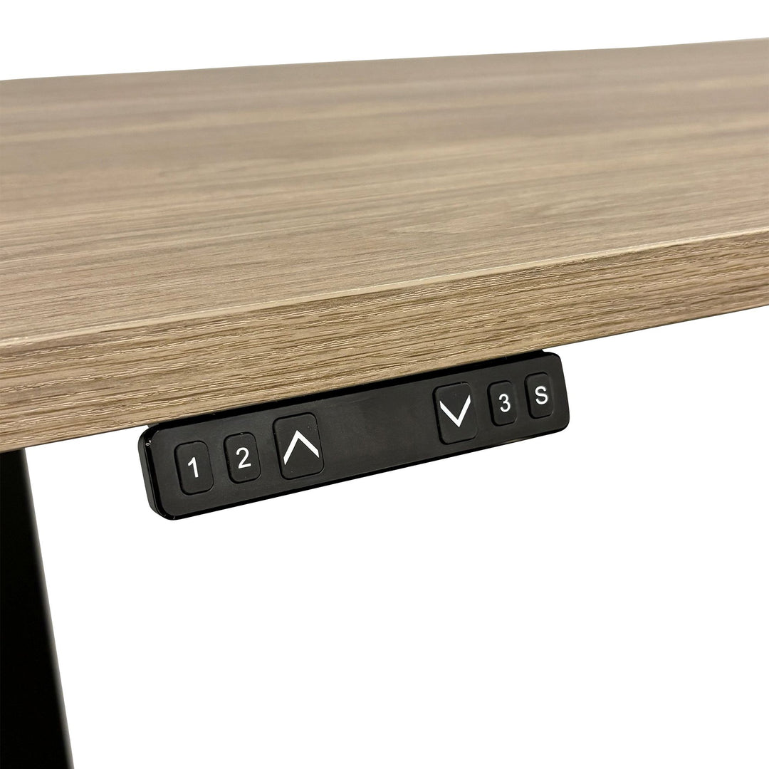 Teknion Navigate Height Adjustable Desk, Provincial Oak - Preowned