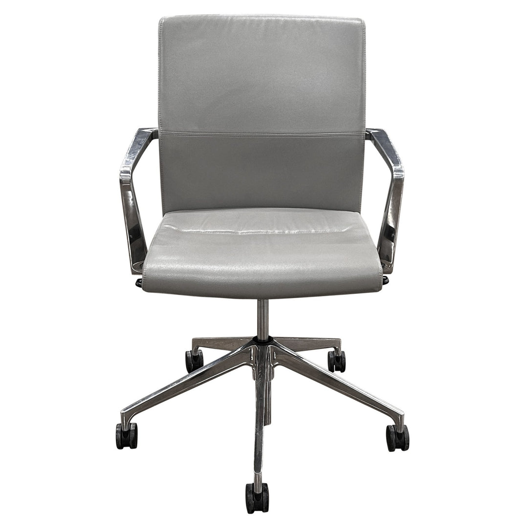 Stylex Sava Genius At Work Ergonomic Conference Chair, Light Grey - Preowned