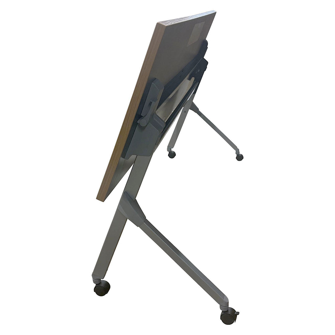Okamura Flaptor Mobile Training Table, Natural Oak - Preowned