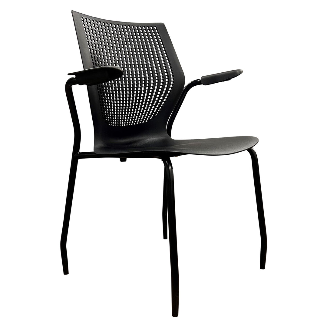 Knoll MultiGeneration Stack Chair, Black - Preowned