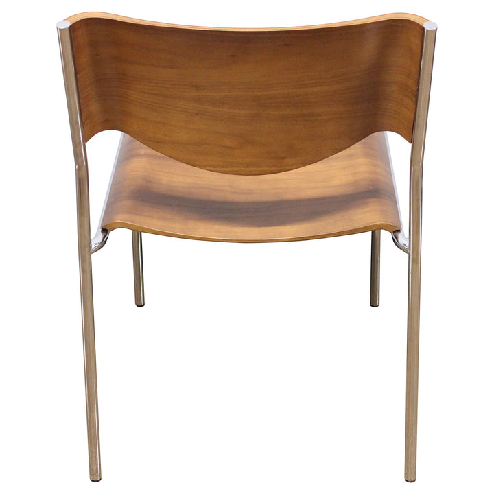 Stylex Avo Toned Walnut Armless Chair - Preowned