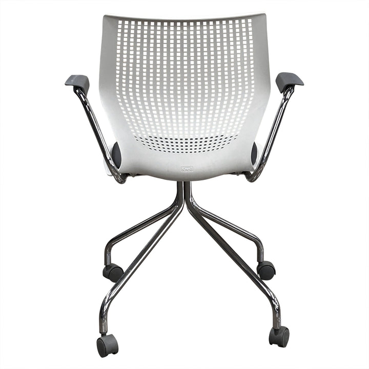 Knoll MultiGeneration Hybrid Base Side Chair, White - Preowned