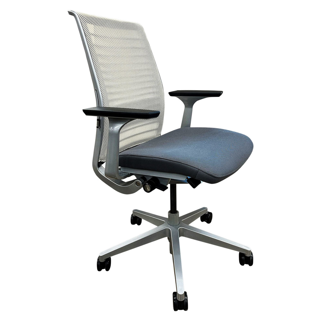 Steelcase Think V2 Fixed Arms Ergonomic Task Chair, Coconut - Preowned