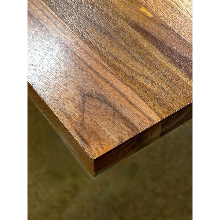 Room & Board Butcher Block 60" x 30" Chrome Angle Leg Desk, Brown Maple Top - Preowned