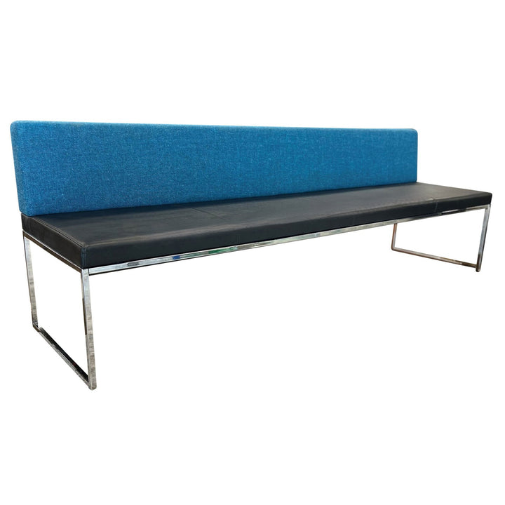 Davis 90" Modo Lounge Chair, Blue Muse - Preowned