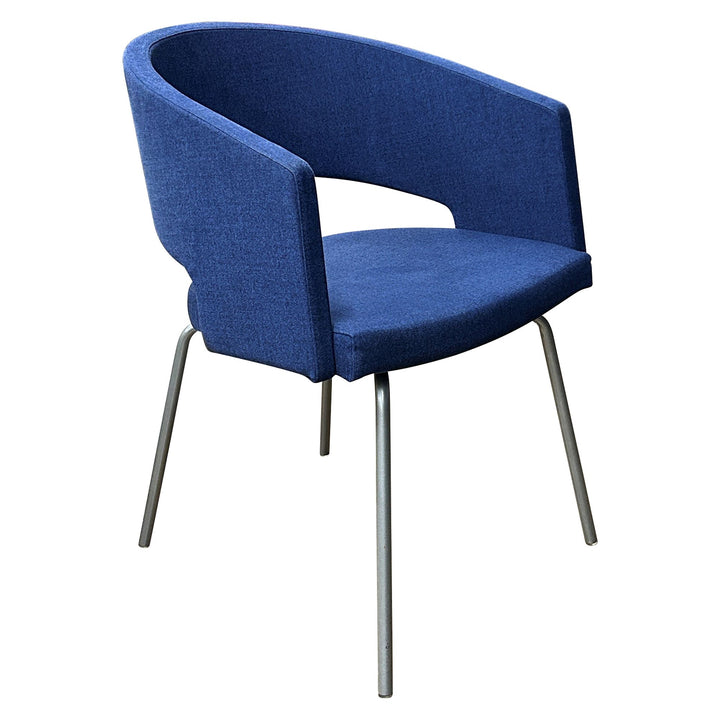 Source International Botte Guest Chair, Dark Blue - Preowned