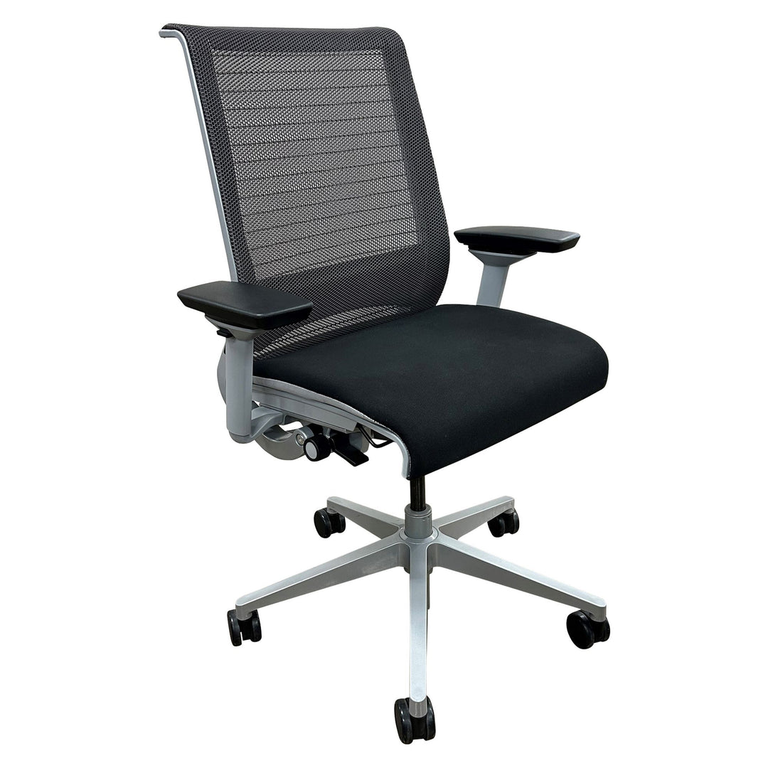 Steelcase Think V1 Ergonomic Task Chair, Graphite Mesh - Preowned