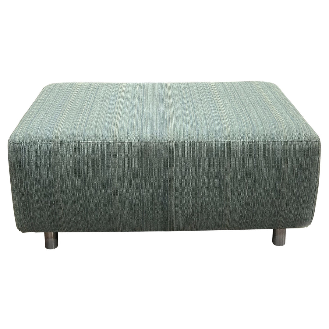 Rectangular Ottoman, Textured Green - Preowned