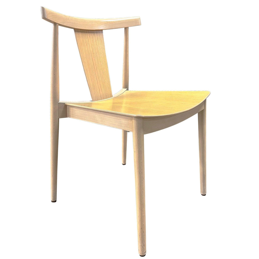 Andreu World Smile Stackable Chair, Oak - Preowned