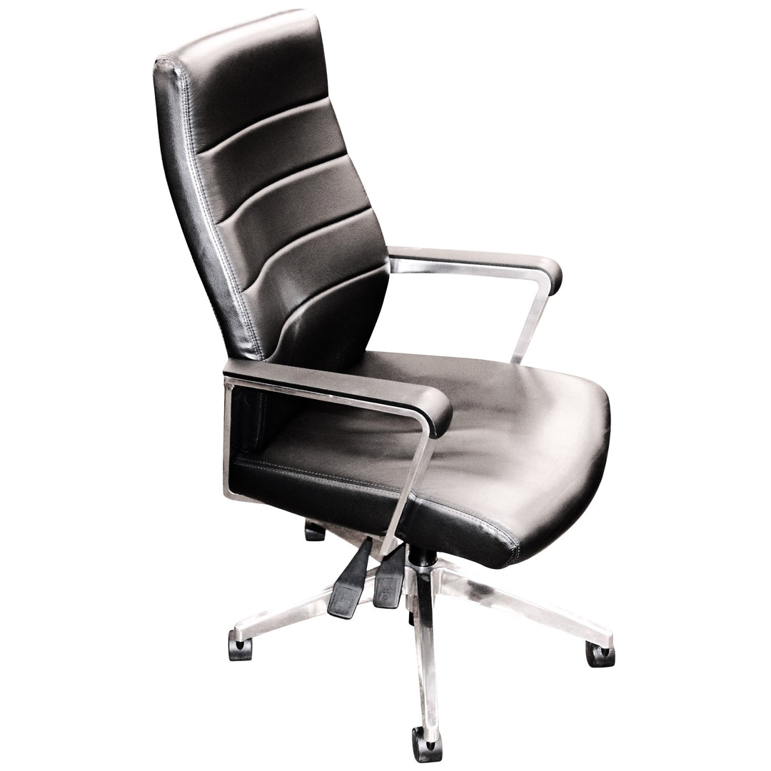 Global Softcurve Leather Conference Chair, Black - Preowned