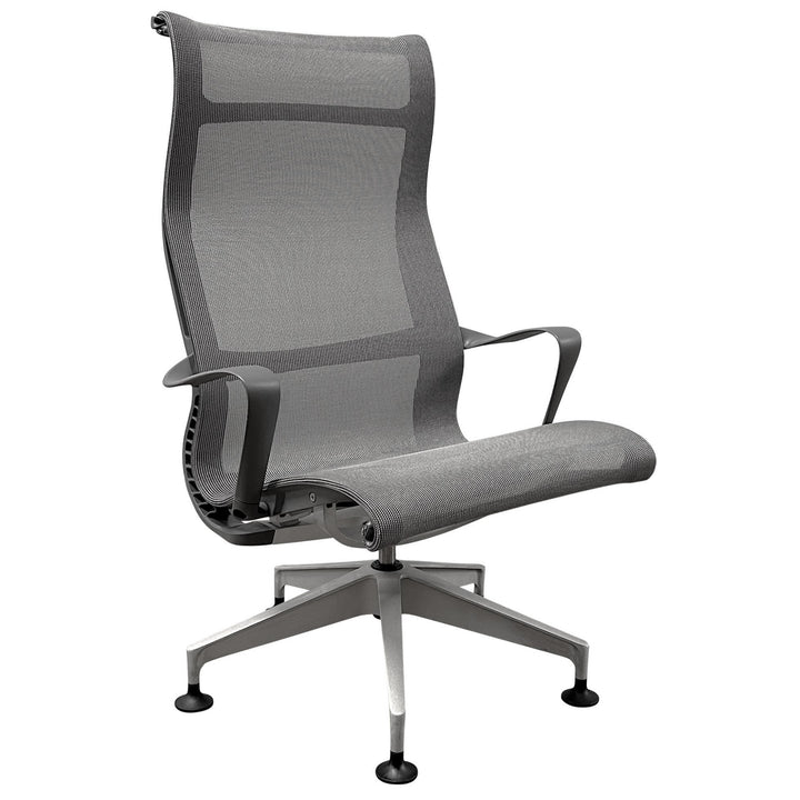 Herman Miller Setu Fixed Height Ergonomic Chair, Slate Grey - Preowned