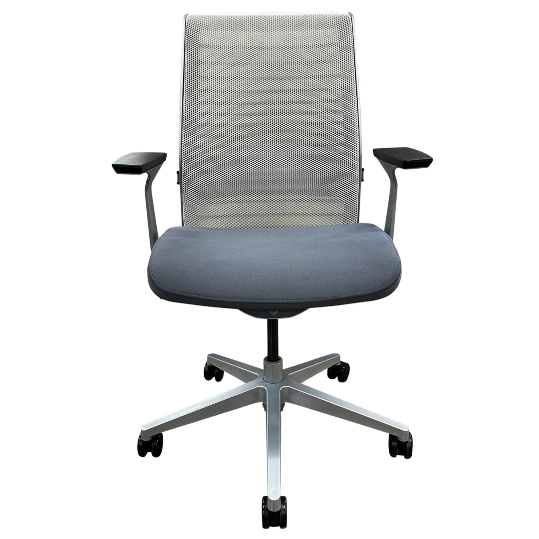 Steelcase Think V2 Fixed Arms Ergonomic Task Chair, Coconut - Preowned