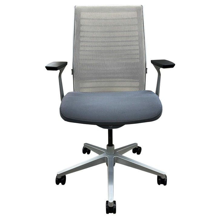 Steelcase Think V2 Fixed Arms Ergonomic Task Chair, Coconut - Preowned