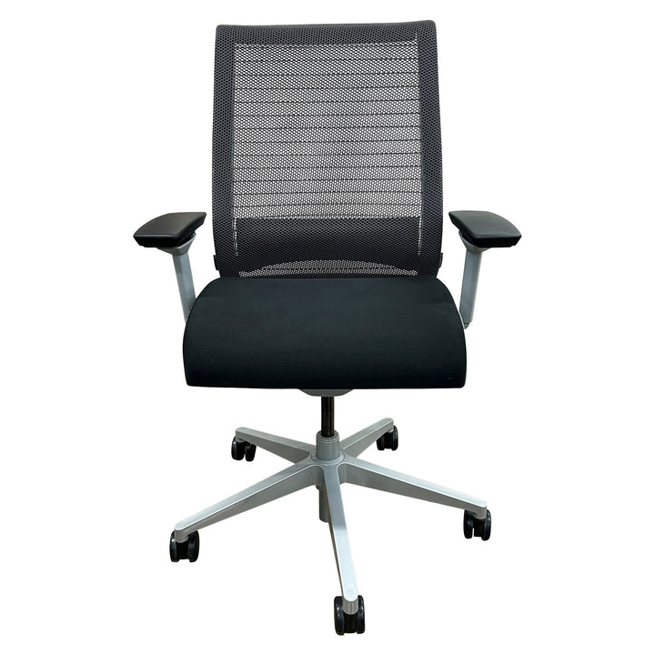 Steelcase Think V1 Ergonomic Task Chair, Graphite Mesh - Preowned