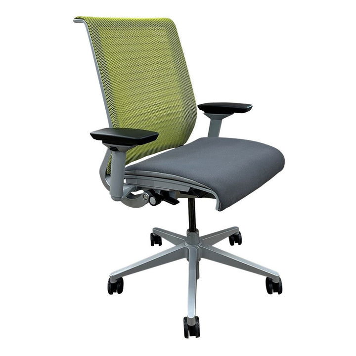 Steelcase Think V1 Ergonomic Task Chair, Green Mesh - Preowned