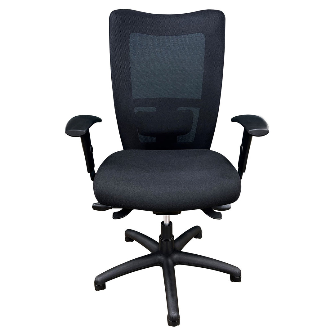 National Mix-it Ergonomic Task Chair, Black - Preowned