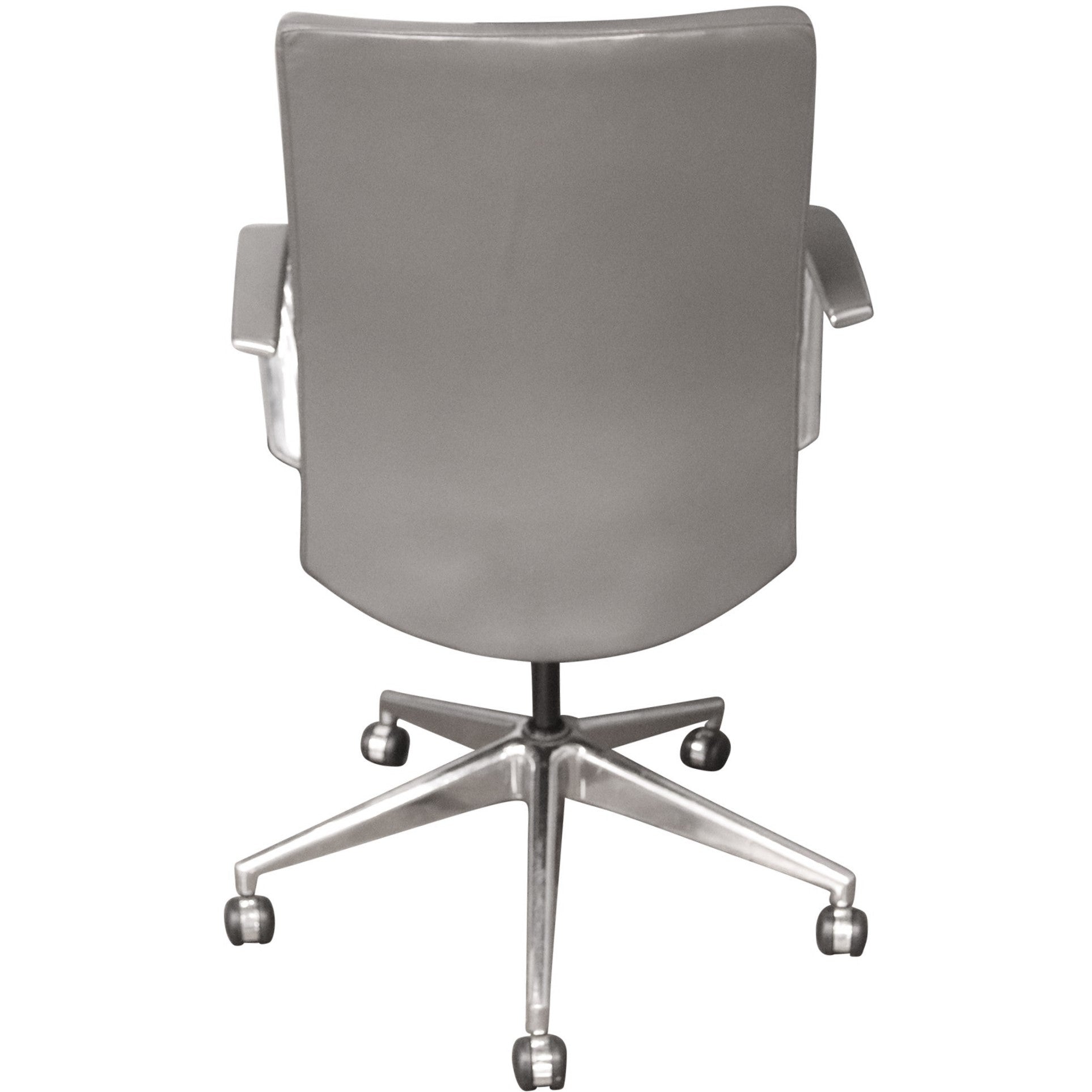 HBF Low Back Swivel Tilt Conference Chair, Slate Grey - Preowned