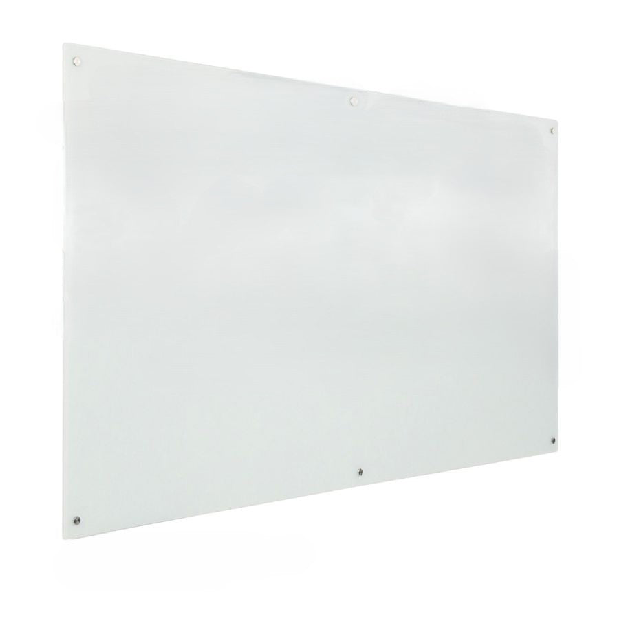 Quality Magnetic 72"x48" Glass Dry Erase White Board, White - Preowned