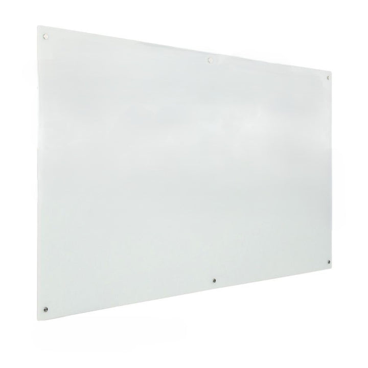 Quality Magnetic 72"x48" Glass Dry Erase White Board, White - Preowned