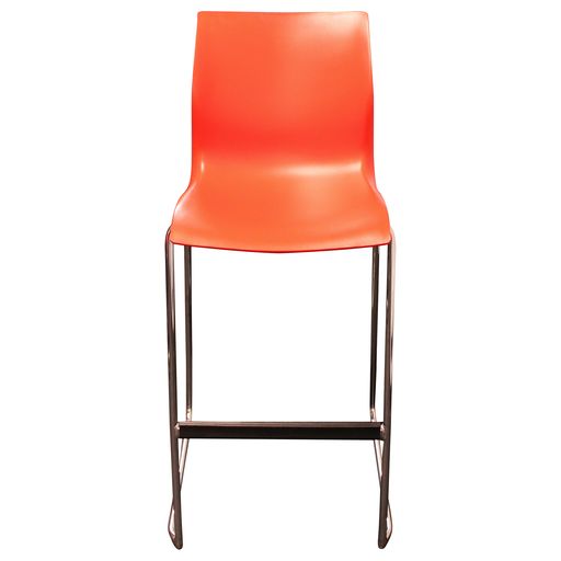 Teknion NAMI Sled Base Cafe Stool, Red - Preowned