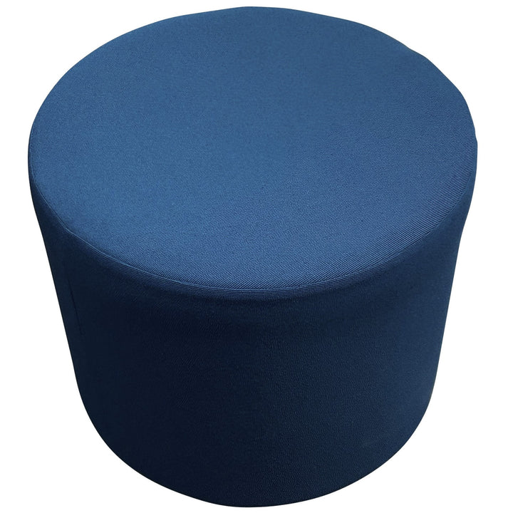 OFS Boost Mini Round Ottoman, Cosmic Blue - Preowned