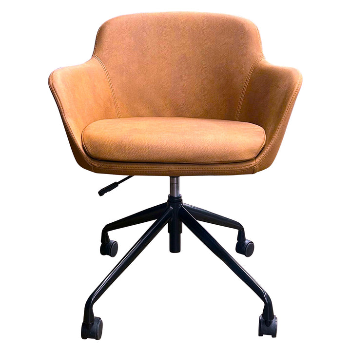 6921 MB Guest Swivel Chair, Caramel Brown - New