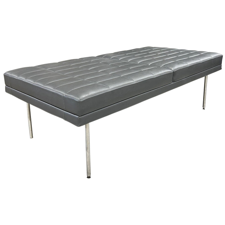 Geiger Tuxedo Component Lounge Bench, Charcoal - Preowned