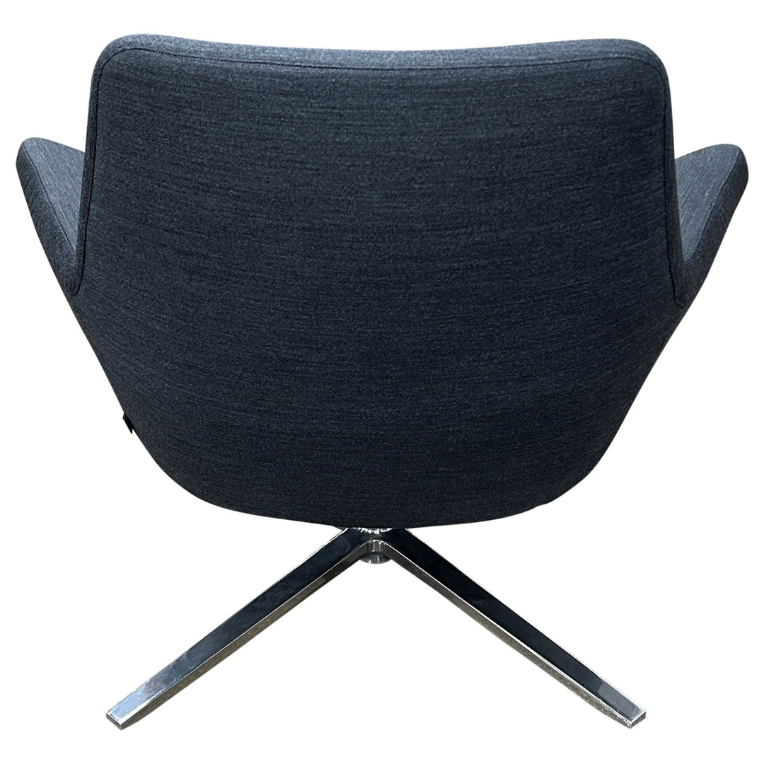 B&B Italia Metropolitan Swivel Lounge Chair, Charcoal - Preowned