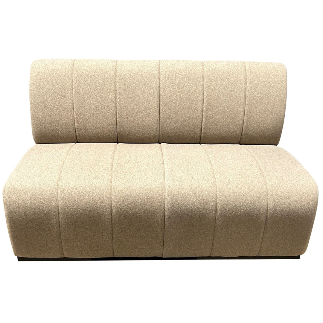 National Swift Armless 2 Seat Lounge Chair, Balsa - Preowned