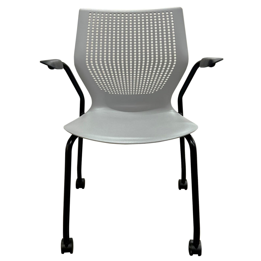 Knoll MultiGeneration Light Task Stacking Chair, Grey - Preowned