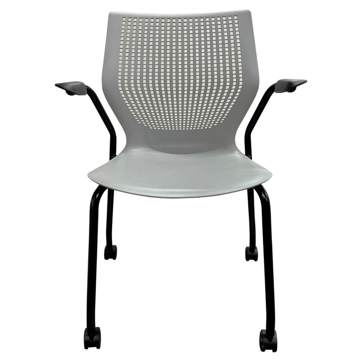 Knoll MultiGeneration Light Task Stacking Chair, Grey - Preowned