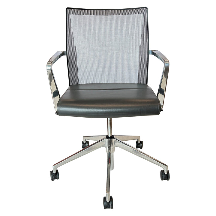 Stylex Sava Mesh Back Conference Chair, Dark Grey - Preowned