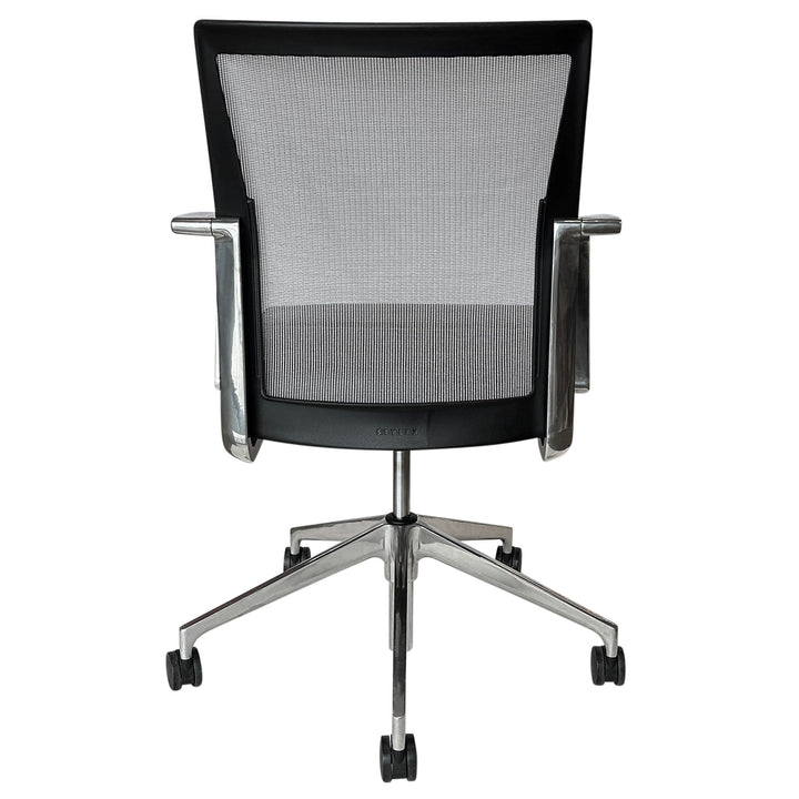 Stylex Sava Mesh Back Conference Chair, Dark Grey - Preowned