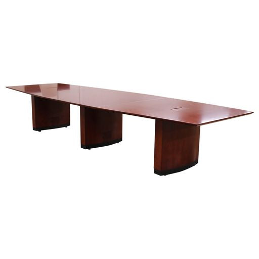 Compel Enterprise 144" Conference Table with Grommets - Luna Cherry - New CLOSEOUT