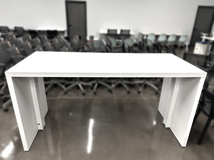 7' Bar Height Communal Table, White -  Preowned