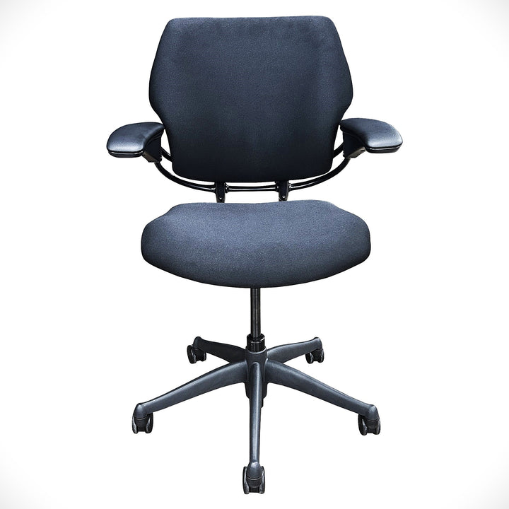 Humanscale Freedom Ergonomic Task Chair, Black, Refurbished - Preowned