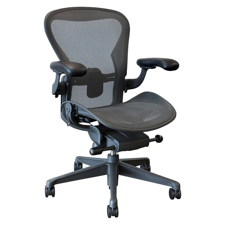 Herman Miller Aeron Remastered Ergonomic Task Chair, Size A, Graphite - Preowned