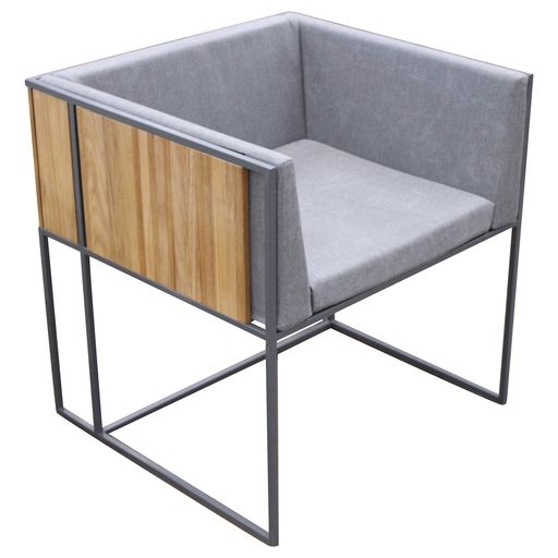 Jane Hamley Wells Barcode Arm Chair with Cushion - New CLOSEOUT