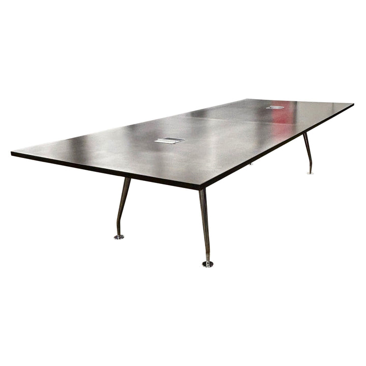 132" Rectangular Stretch Table, Walnut - Preowned