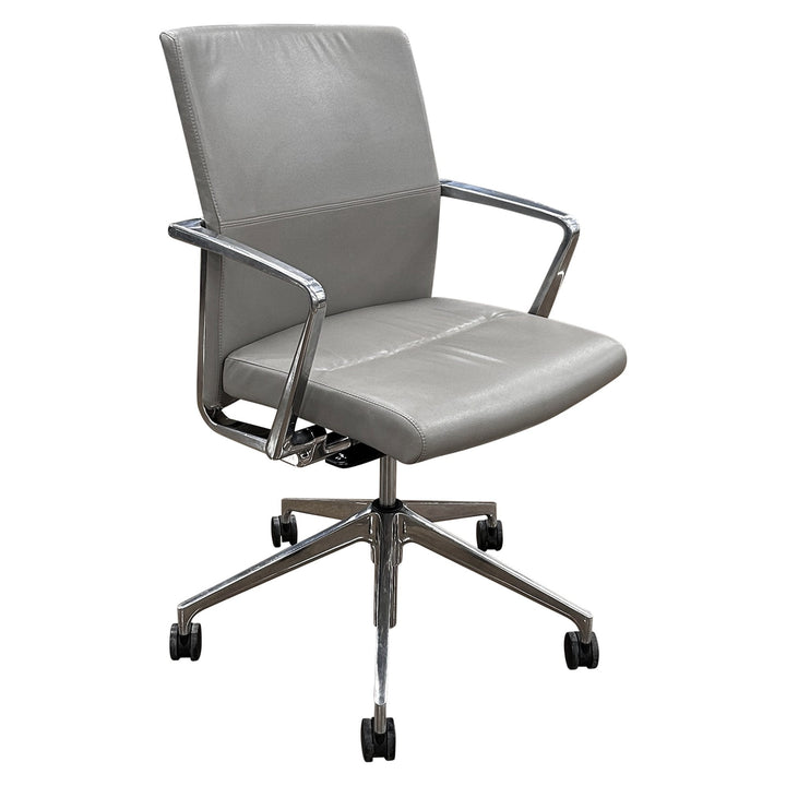 Stylex Sava Genius At Work Ergonomic Conference Chair, Light Grey - Preowned