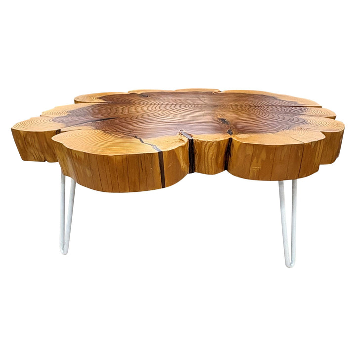 Elpis & Wood Live Edge Wood Coffee Table, Natural - Preowned