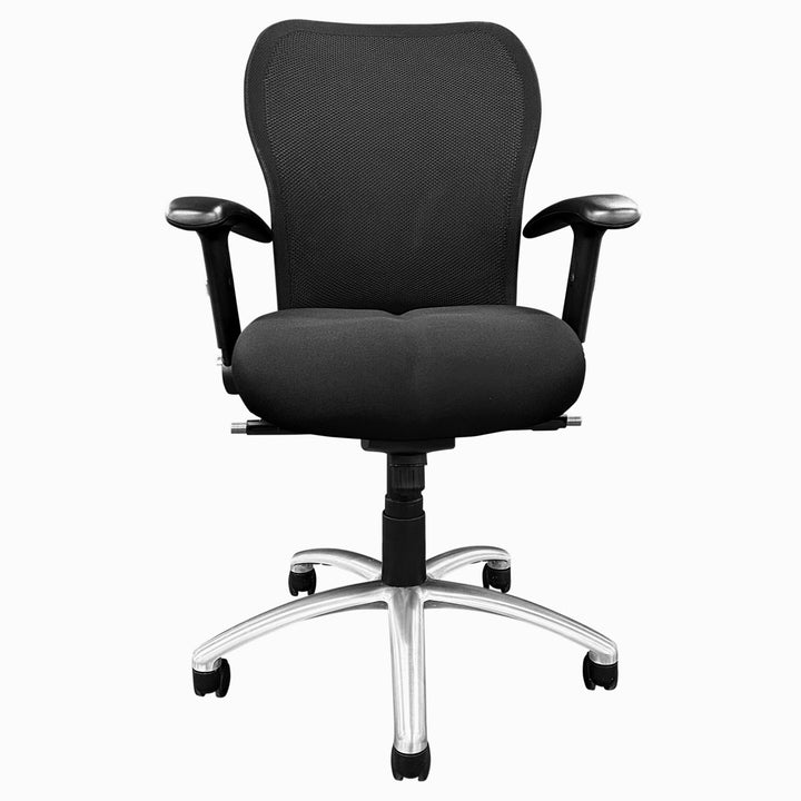 VIA Riva SS Mesh Ergonomic Task Chair, Black - Preowned