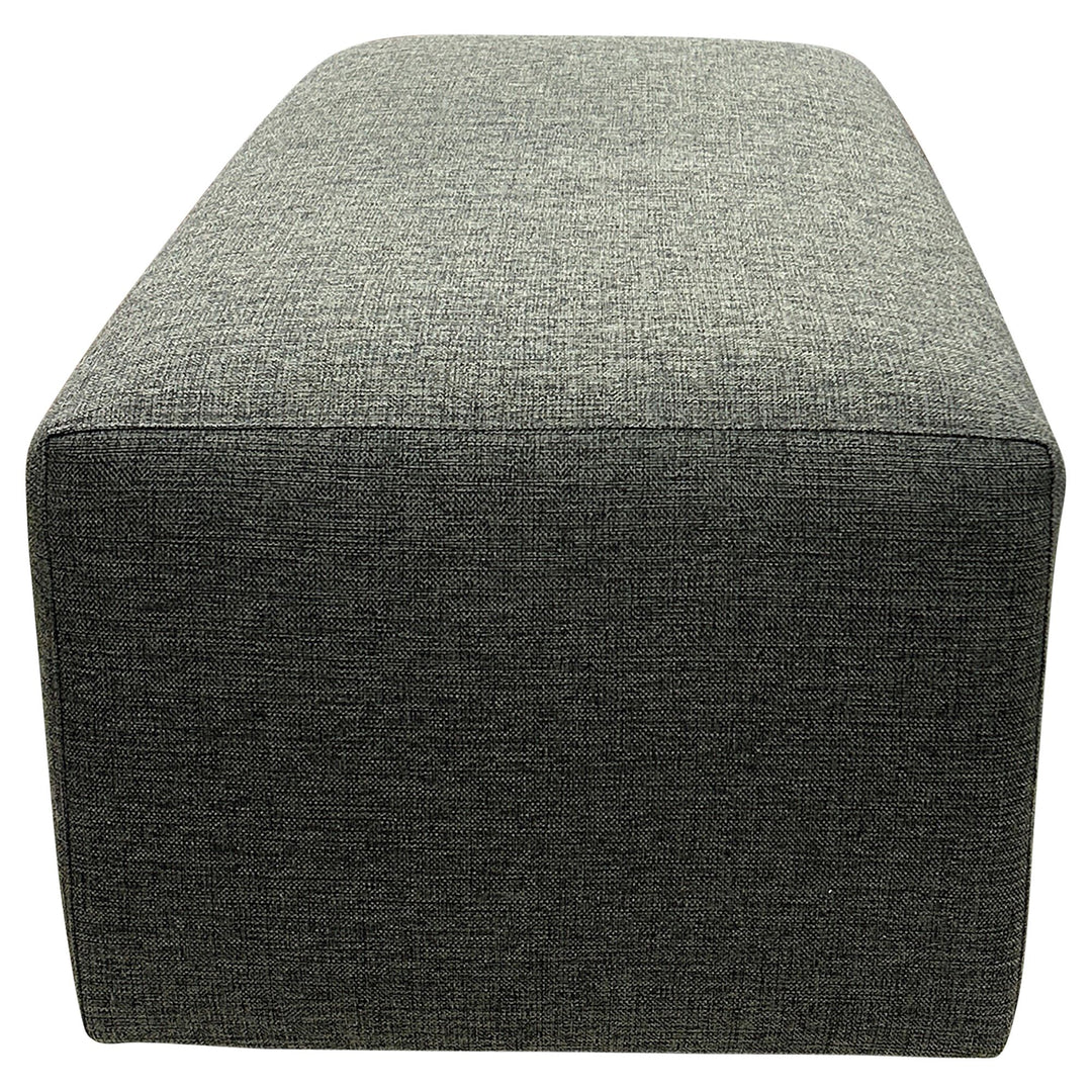 Rectangular Ottoman, Graphite - Preowned