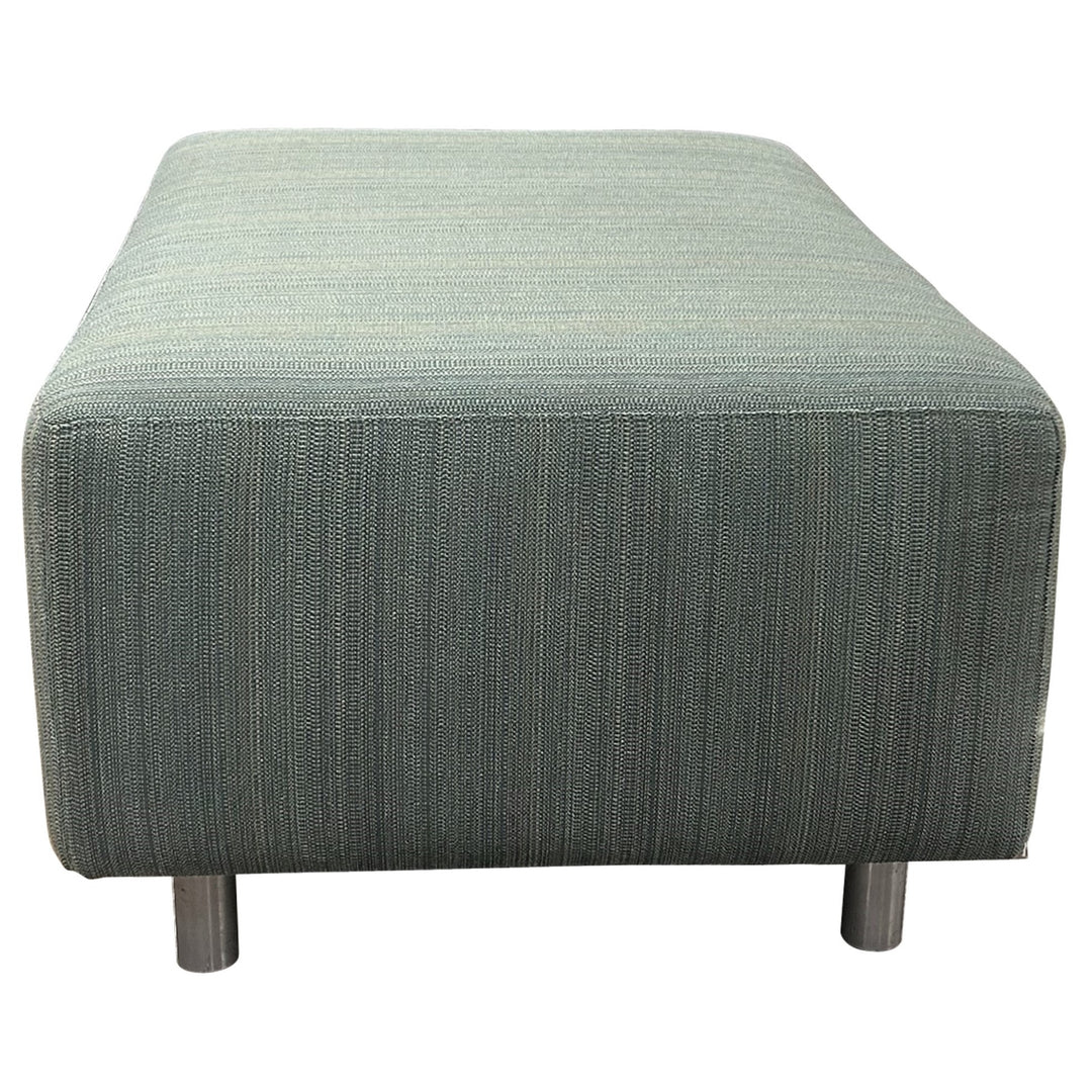 Rectangular Ottoman, Textured Green - Preowned