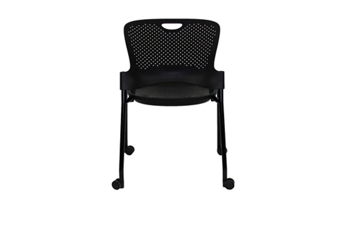 Herman Miller Caper Stack Chair with FLEXNET Seat, Black - Preowned