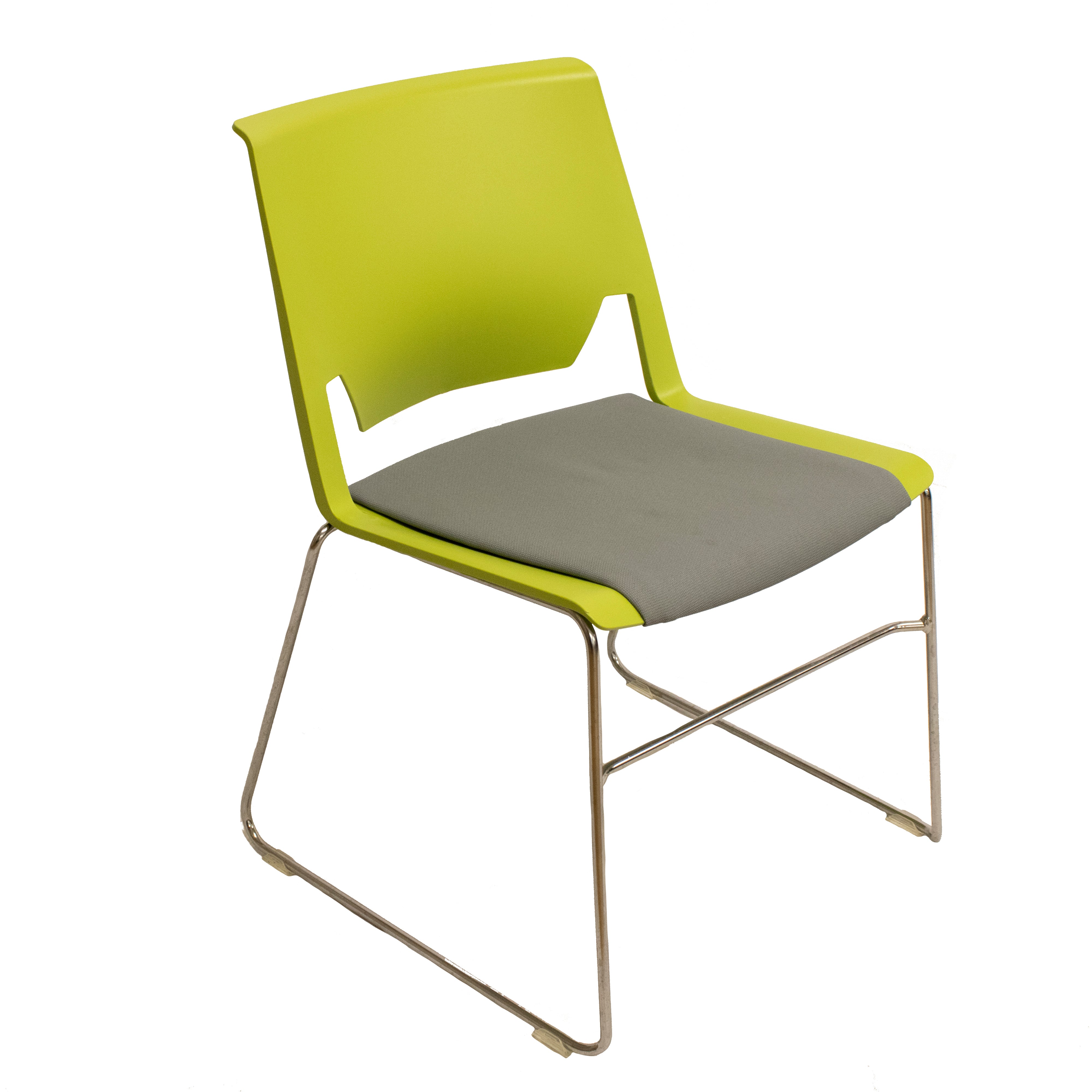 Haworth Very Wire Armless Side Chair , Green - Preowned