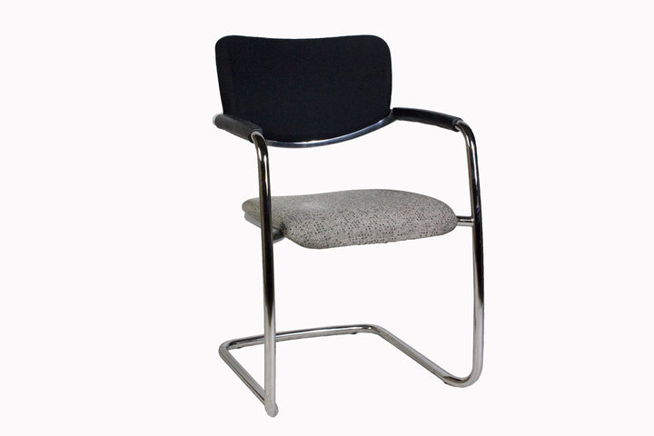 Haworth Zody Sled Base Chair, Grey - Preowned